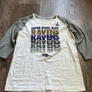 Super Bowl XLVII shirt, Baltimore Ravens, size medium